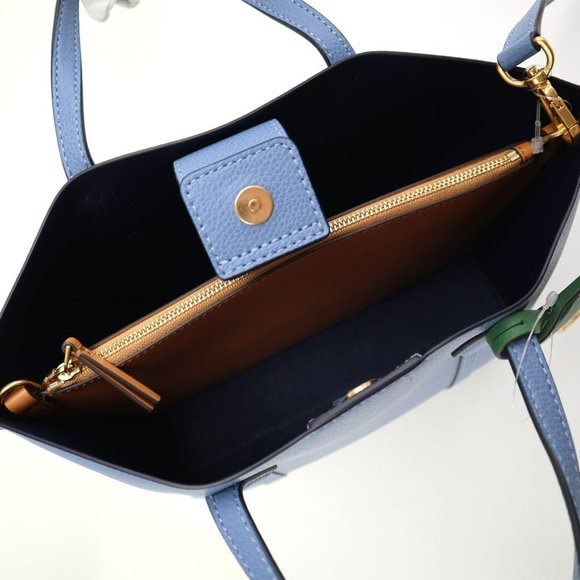 Perry Triple Compartment Satchel Tote Baby Blue - Picture 10 of 12